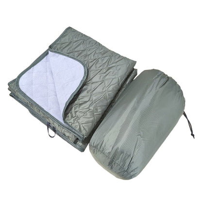 Portable Water-resistant Camping Blanket Picnic Mat for Camping Beach Travel Army Green