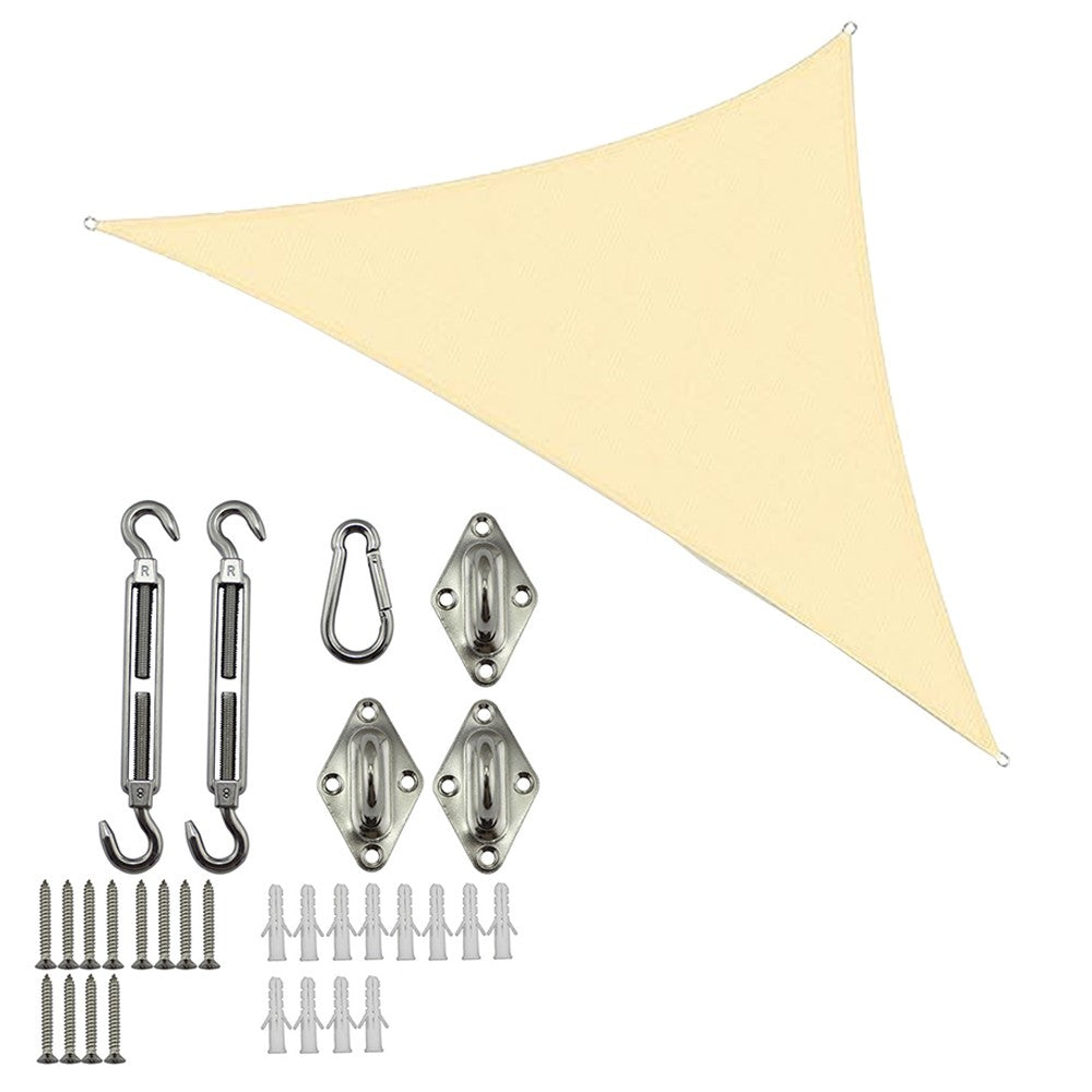Triangle Sun Shade Sail Cloth Canopy Outdoor Awning Cover