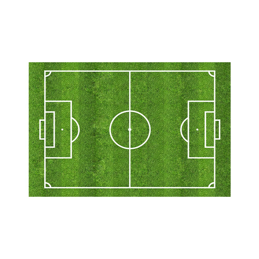 Football Field Playmat Non-slip Green Grass Floor Mat Home Room Decor