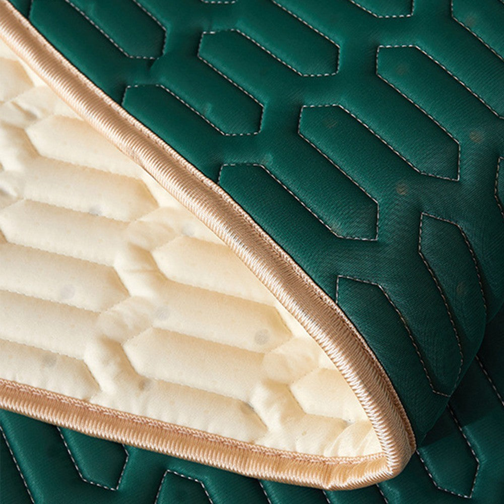 3Pcs Set Cooling Bedding Foldable Mattress Topper Mat Summer Cooling Latex Mattress Pad Green