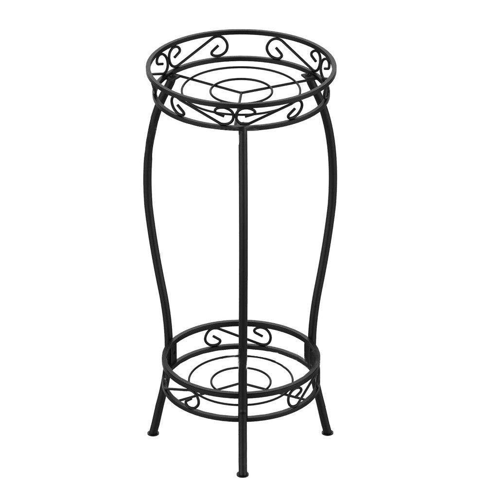 2-Tier Plant Stand Indoor Outdoor Flower Pot Stand Heavy Duty Plant Shelf Garden Plant Holder Support Rack