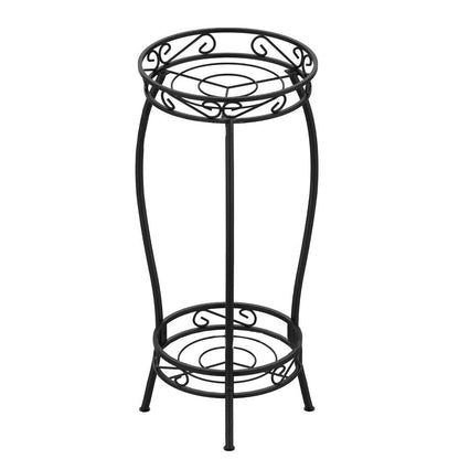 2-Tier Plant Stand Indoor Outdoor Flower Pot Stand Heavy Duty Plant Shelf Garden Plant Holder Support Rack