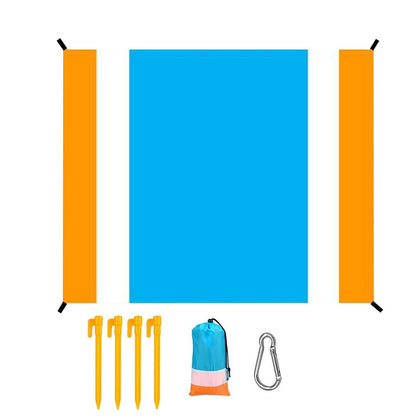 Portable Beach Mat Water-resistant Beach Blanket Picnic Mat Style 1