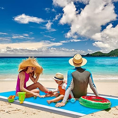 Portable Beach Mat Water-resistant Beach Blanket Picnic Mat Style 3