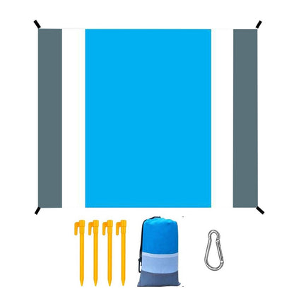 Portable Beach Mat Water-resistant Beach Blanket Picnic Mat Style 3