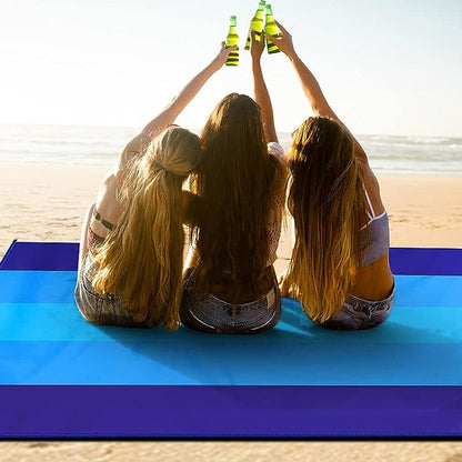 Portable Beach Mat Water-resistant Beach Blanket Picnic Mat Style 3
