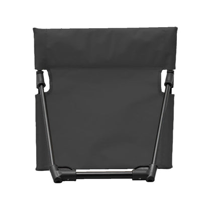 Folding Beach Lounge Chair Portable Beach Mat with Backrest Black