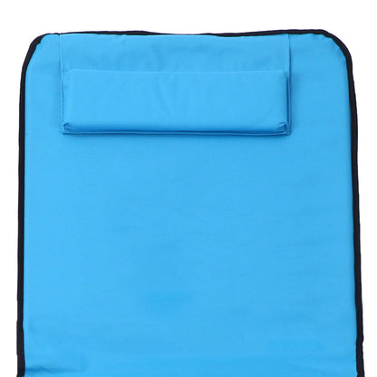 Folding Beach Chair Portable Camping Floor Chair Adjustable Lounge Chair