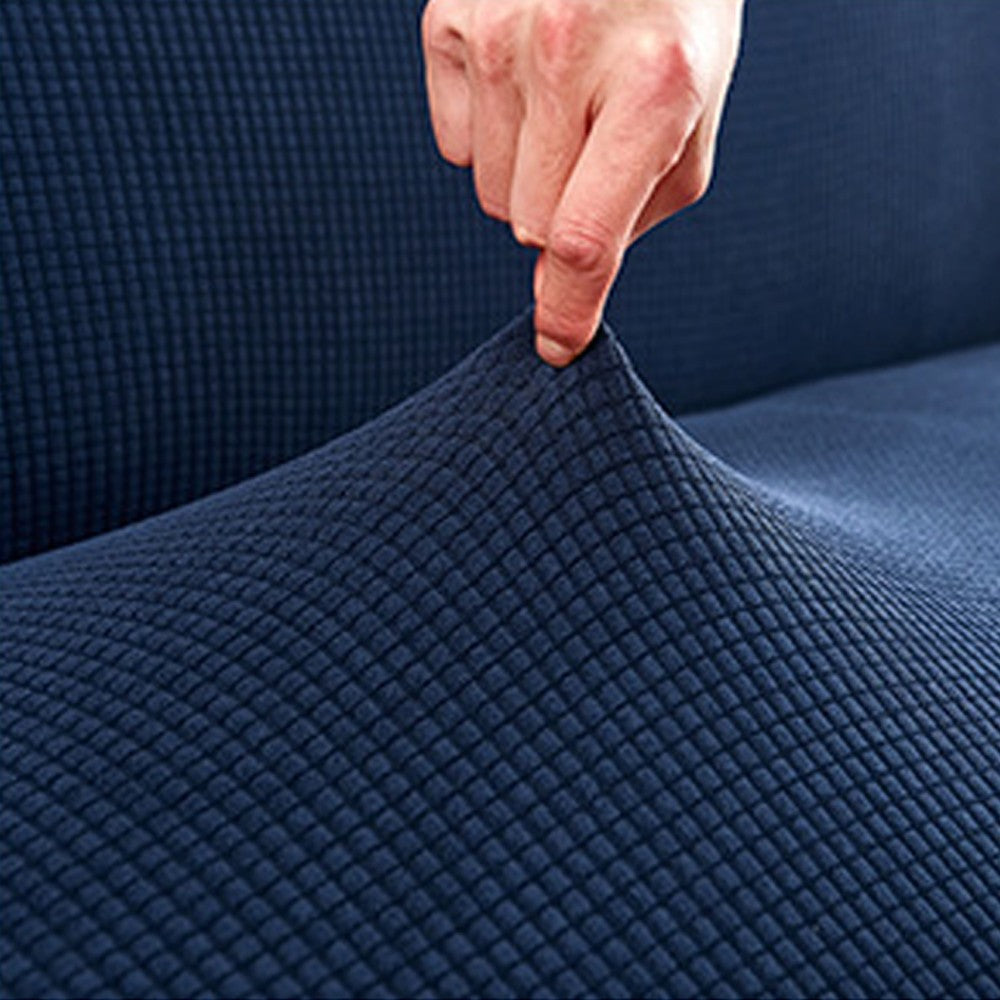 Water-Repellent Sofa Cover Stretch Couch Cover Slipcover Dark Blue