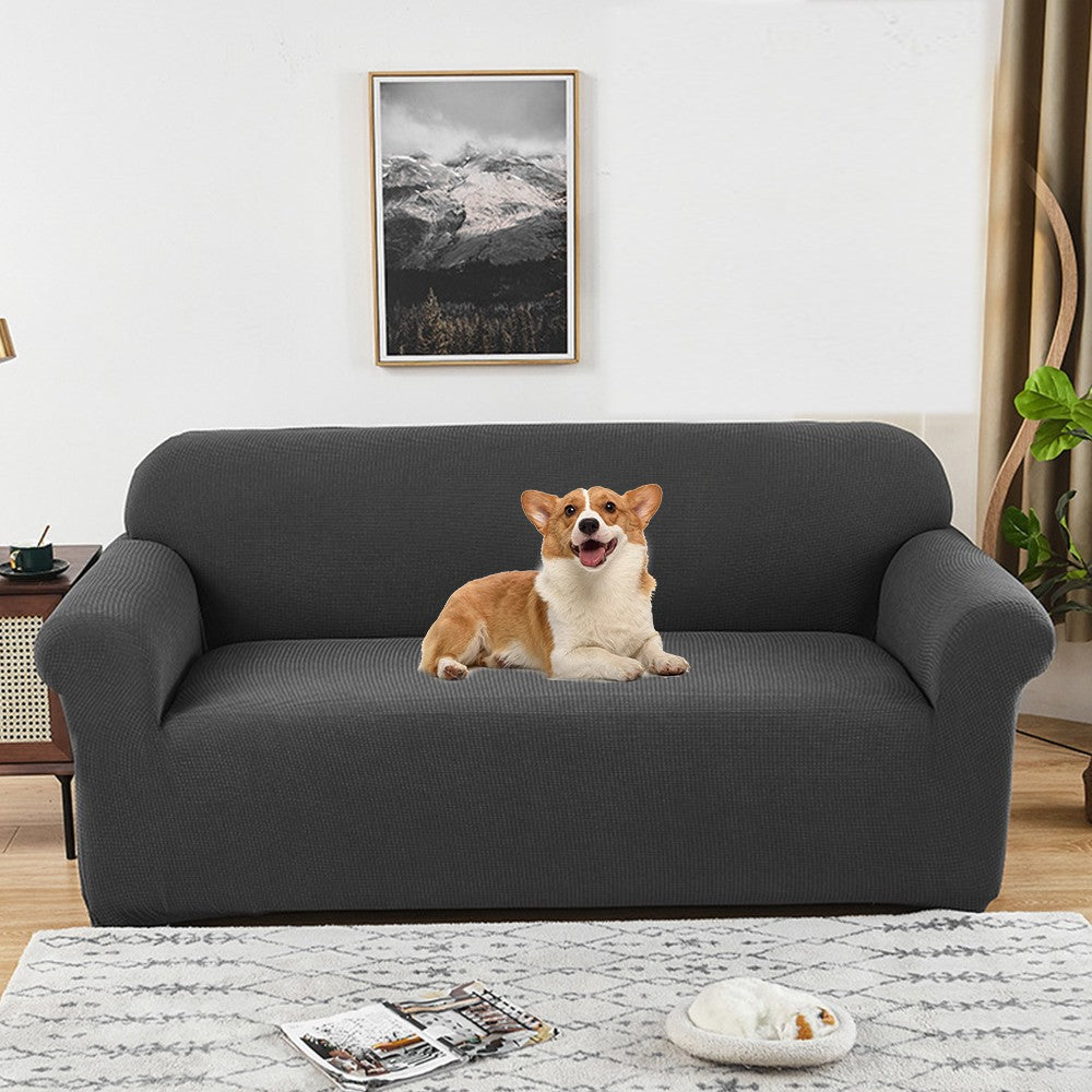 Water-Repellent Sofa Cover Stretch Couch Cover Slipcover Dark Grey