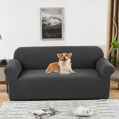 Water-Repellent Sofa Cover Stretch Couch Cover Slipcover Dark Grey
