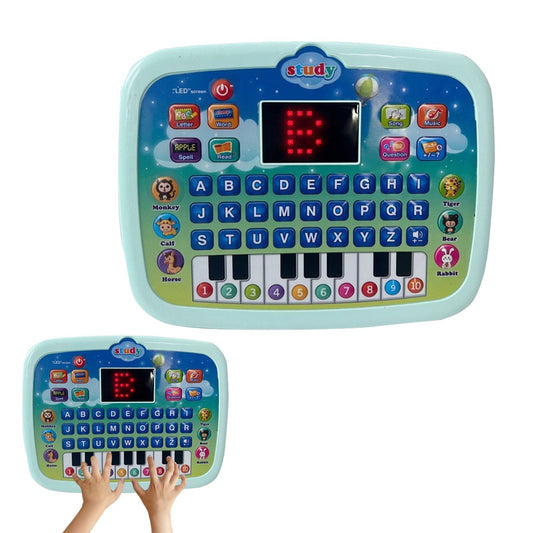 Kids Tablet Toy Early Educational Learning Toy Toddlers Fun Toy Laptop Green