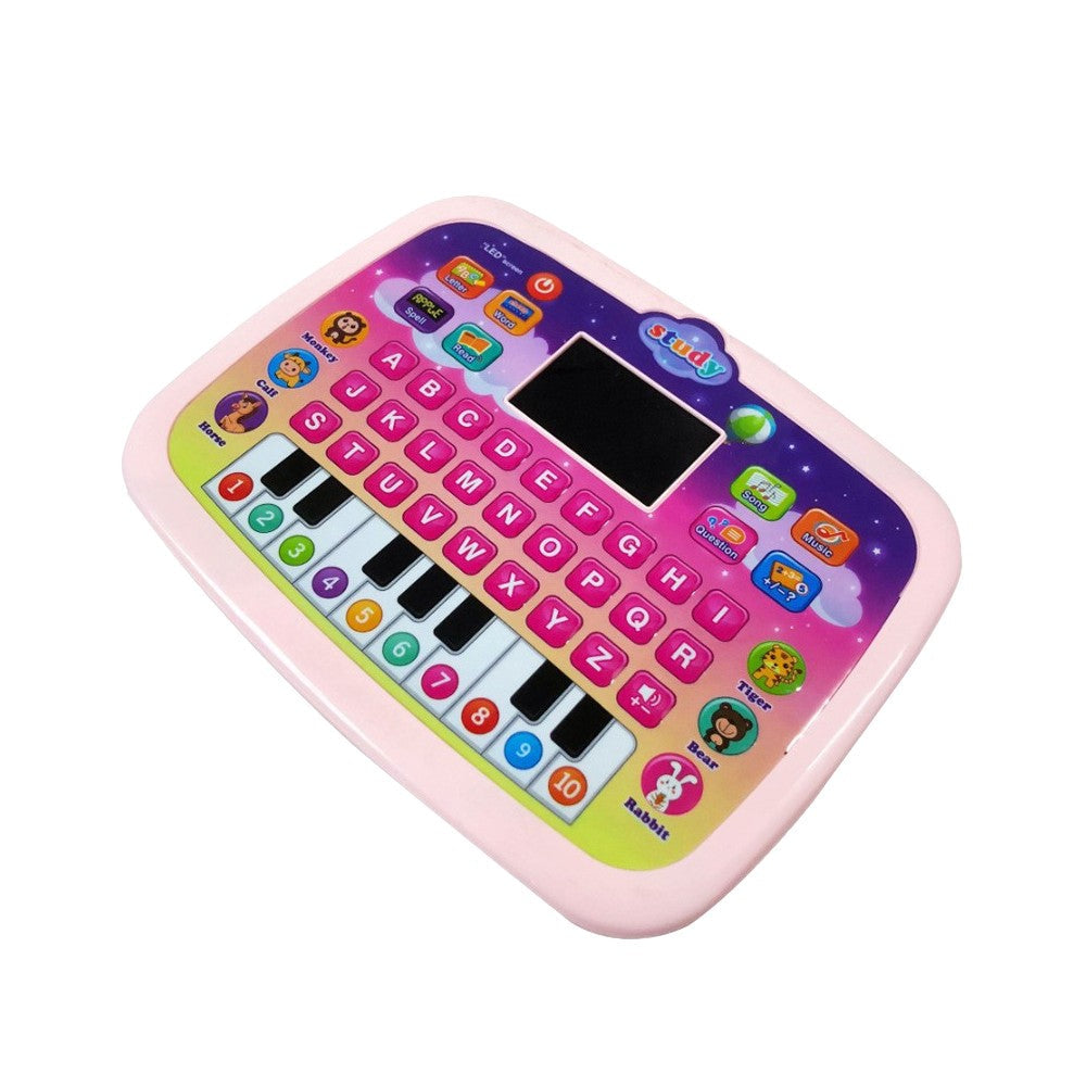Kids Tablet Toy Early Educational Learning Toy Toddlers Fun Toy Laptop Pink