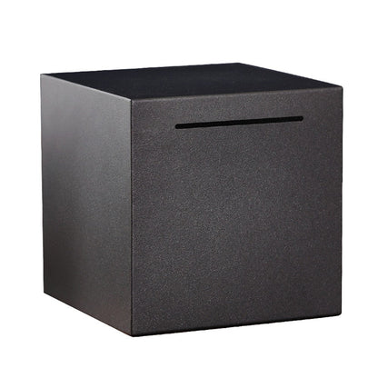 Must Break Style Piggy Bank Stainless Steel Savings Bank Money Box Coin Jar for Adult Teens Black