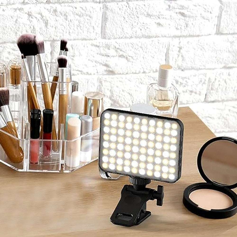 Rechargeable Selfie Light Clip Video Light Adjustable LED Phone Light for Selfie Vlog TikTok Video Conference