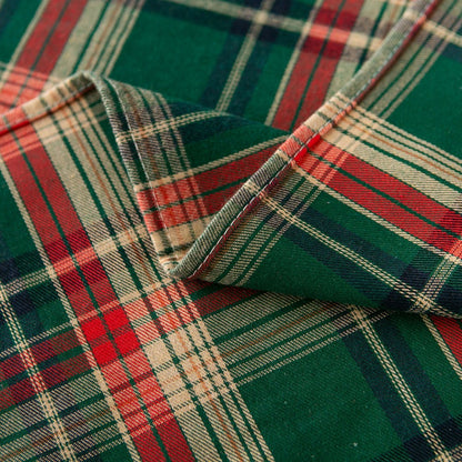 Rectangle Scotland Plaid Table Cover Christmas Tablecloth Xmas Decor Green