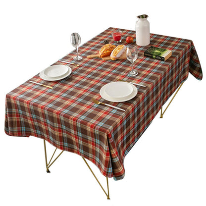 Rectangle Scotland Plaid Table Cover Christmas Tablecloth Xmas Decor Multi Colour