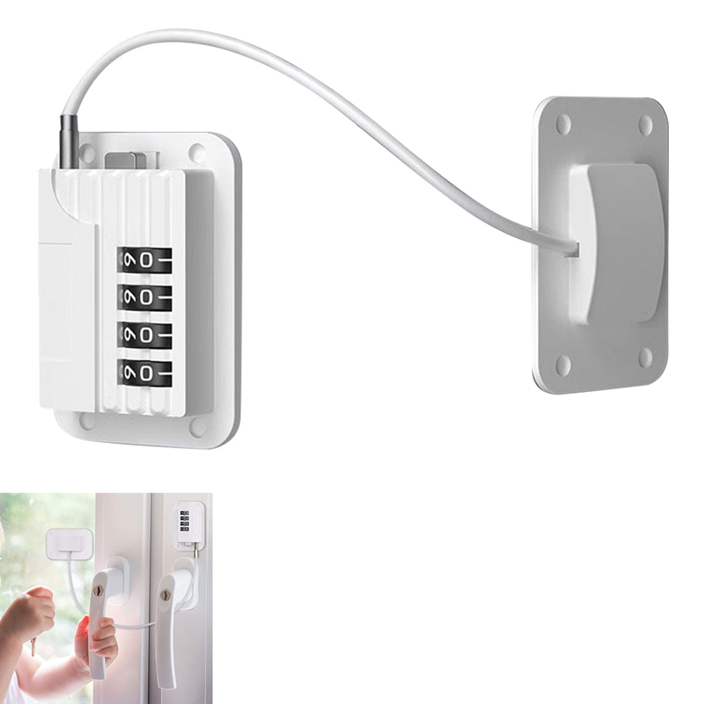 2 Pieces Locks with Password for Refrigerator Freezer Door - White
