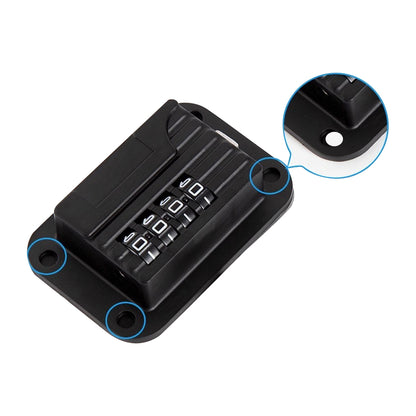 2 Pieces Locks with Password for Refrigerator Freezer Door - Black