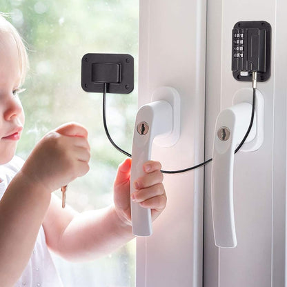2 Pieces Locks with Password for Refrigerator Freezer Door - Black
