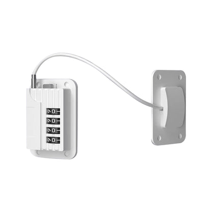 2 Pieces Locks with Password for Refrigerator Freezer Door - White
