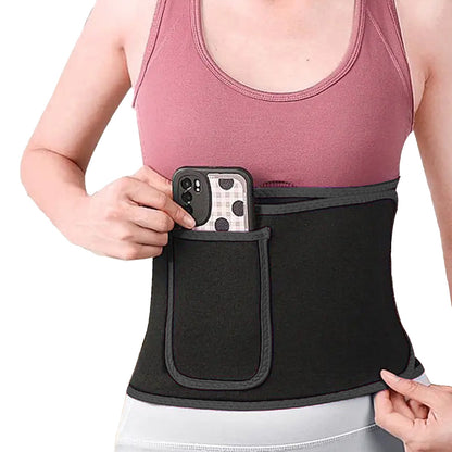 Waist Trainer Sweat Band Sport Waist Shaper Belt for Men Women Black