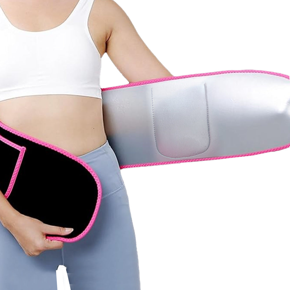 Waist Trainer Sweat Band Sport Waist Shaper Belt for Men Women Pink