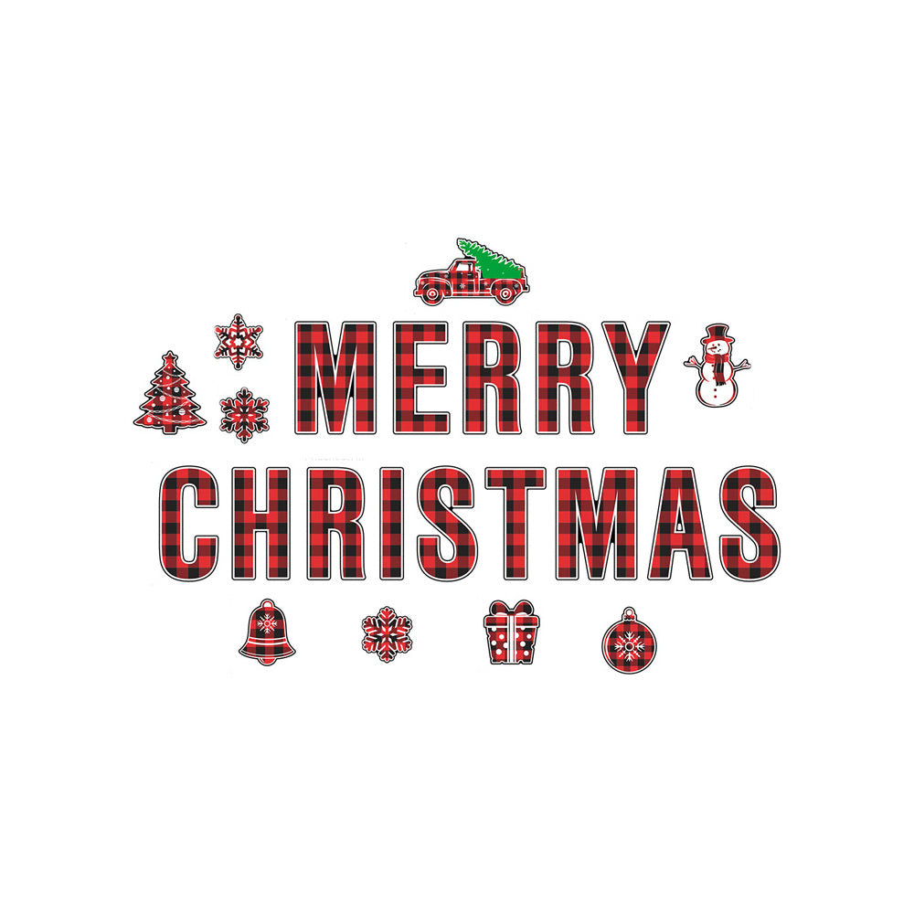 24-Piece Magnetic Christmas Garage Door Decoration Set Garage Door Decorative Decal Xmas Party Decor