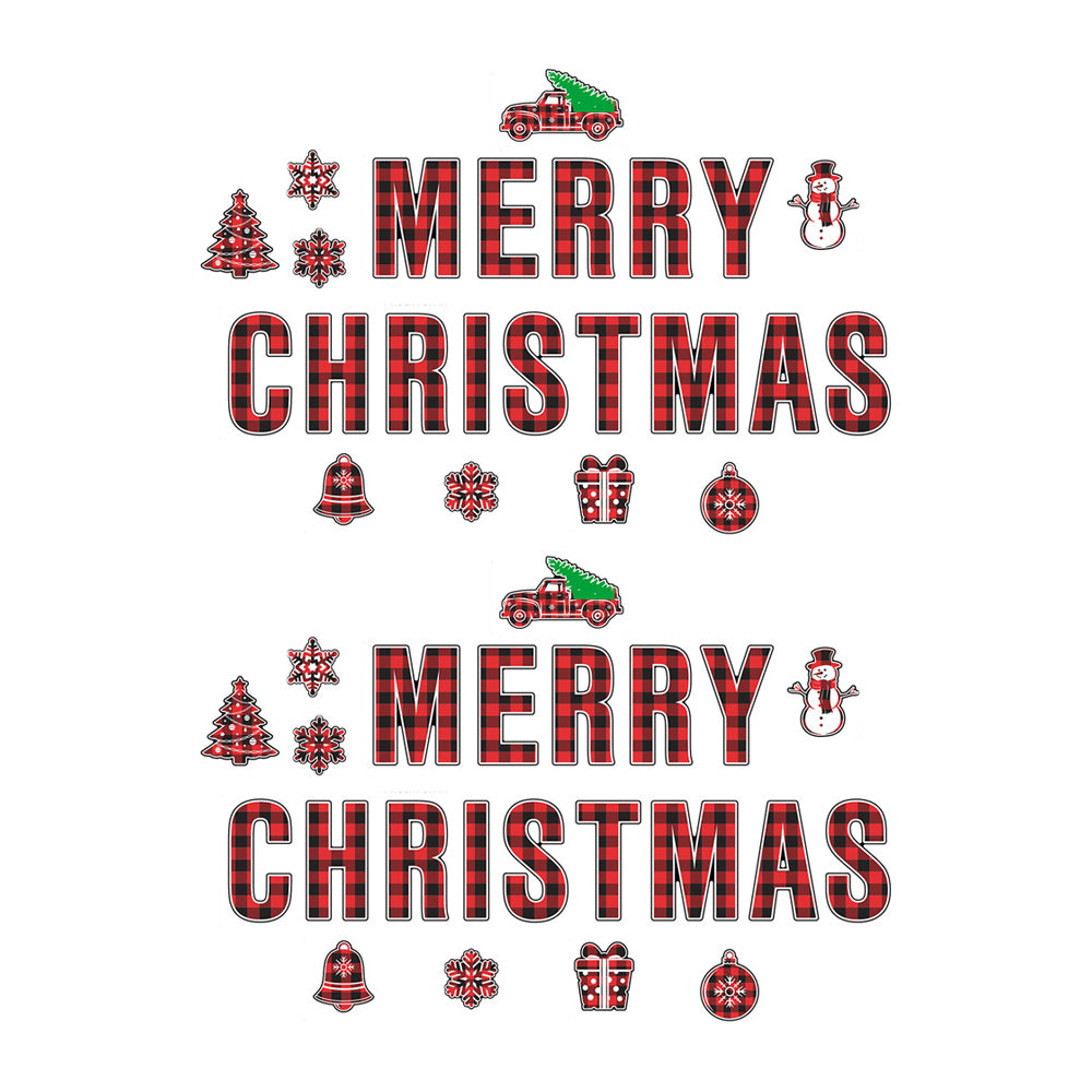 24-Piece Magnetic Christmas Garage Door Decoration Set Garage Door Decorative Decal Xmas Party Decor