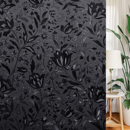 Static Cling Blackout Window Film Window Privacy Film Sun Blocking Style 1