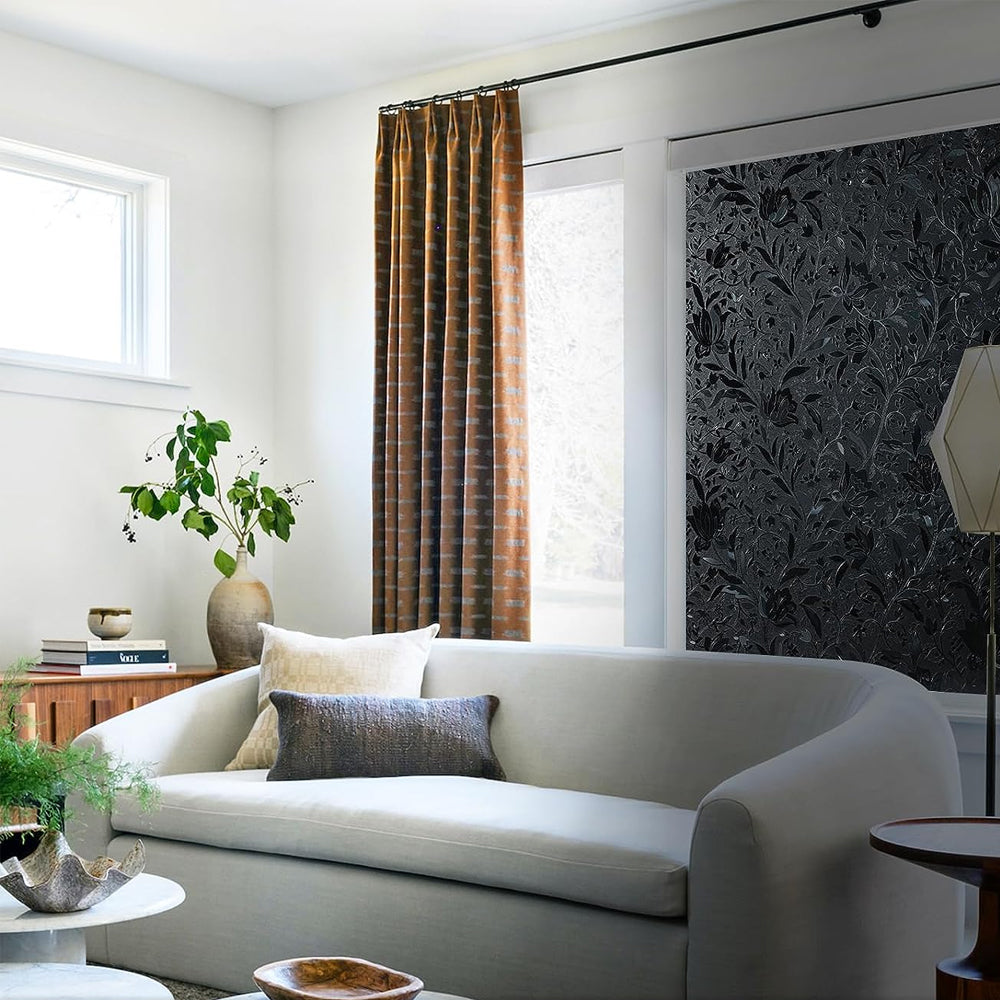 Static Cling Blackout Window Film Window Privacy Film Sun Blocking Style 1