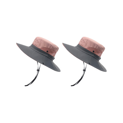 Bucket Hat Wide Brim Sun Hat Hiking Fisherman Hat Pink