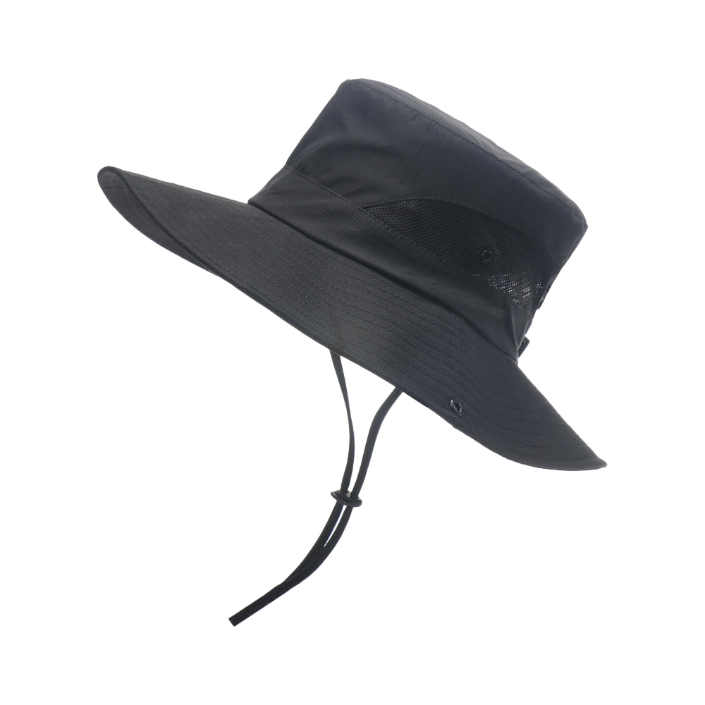 Bucket Hat Wide Brim Sun Hat Hiking Fisherman Hat Black