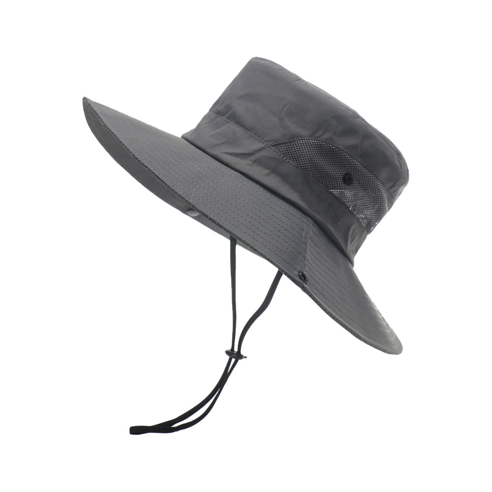 Bucket Hat Wide Brim Sun Hat Hiking Fisherman Hat Grey