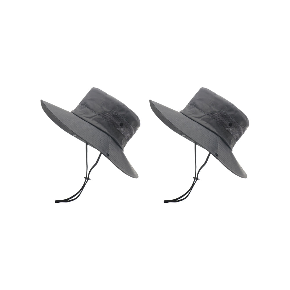 Bucket Hat Wide Brim Sun Hat Hiking Fisherman Hat Grey