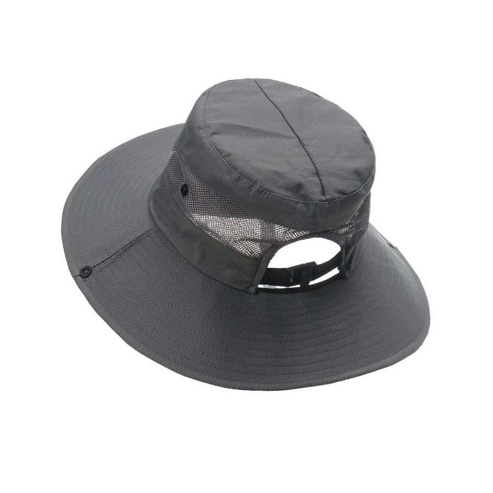 Bucket Hat Wide Brim Sun Hat Hiking Fisherman Hat Grey