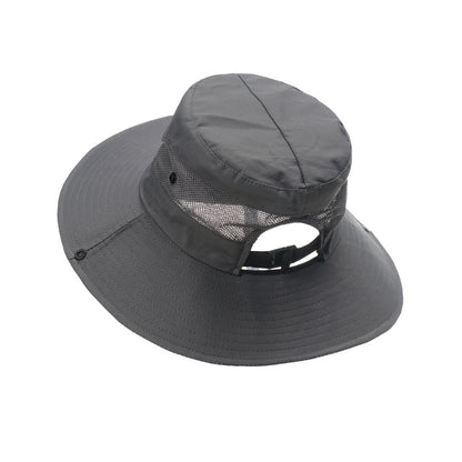 Bucket Hat Wide Brim Sun Hat Hiking Fisherman Hat Grey