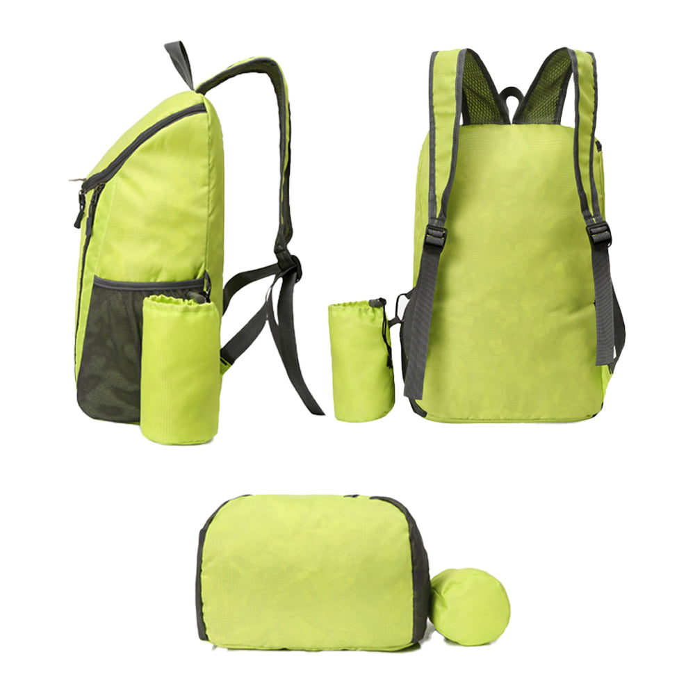 Foldable Travel Backpack Water-resistant Outdoor Sports Backpack Camping Hiking Bag Green