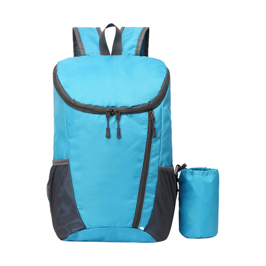 Foldable Travel Backpack Water-resistant Outdoor Sports Backpack Camping Hiking Bag Blue