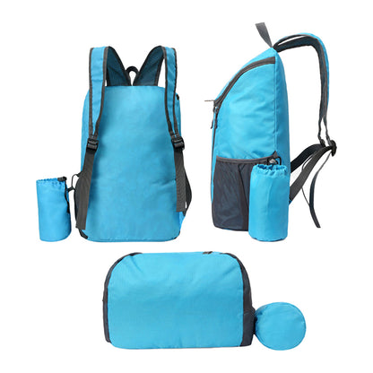 Foldable Travel Backpack Water-resistant Outdoor Sports Backpack Camping Hiking Bag Blue