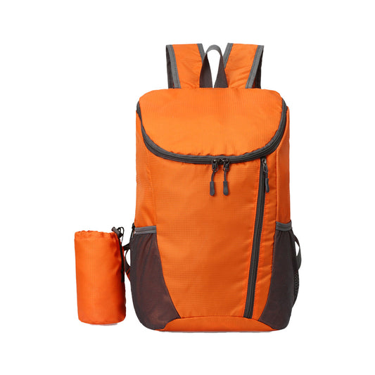 Foldable Travel Backpack Water-resistant Outdoor Sports Backpack Camping Hiking Bag Orange
