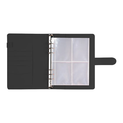 100 Envelope Challenge Binder Budget Planner Savings Book with 200 Card Slots Black