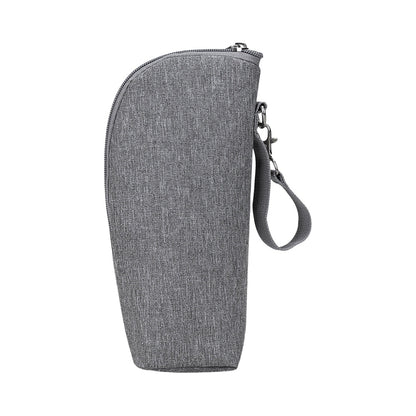 Portable Baby Feeding Milk Bottle Warmer Bag Insulation Thermal Bag Baby Bottle Holder Grey