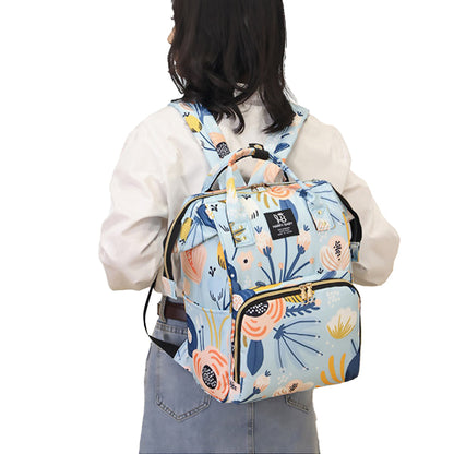 Multifunctional Mommy Bag Large Capacity Diaper Backpack Maternity Bag Multicolor