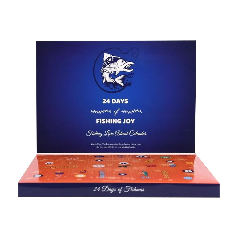 Fishing Lure Advent Calendar Christmas Countdown 24 Days Fishing Baits Set