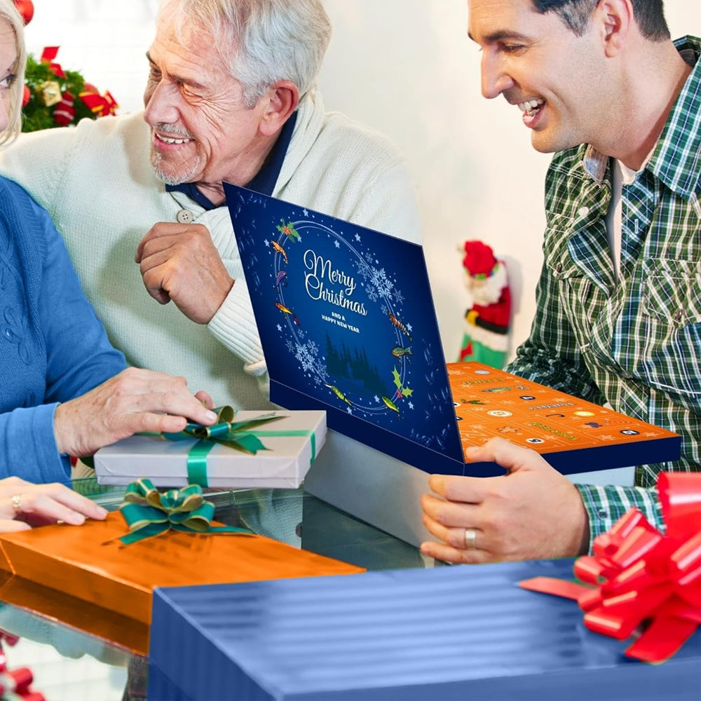 24 Days Fishing Lure Advent Calendar Christmas Countdown Fishing Baits Set