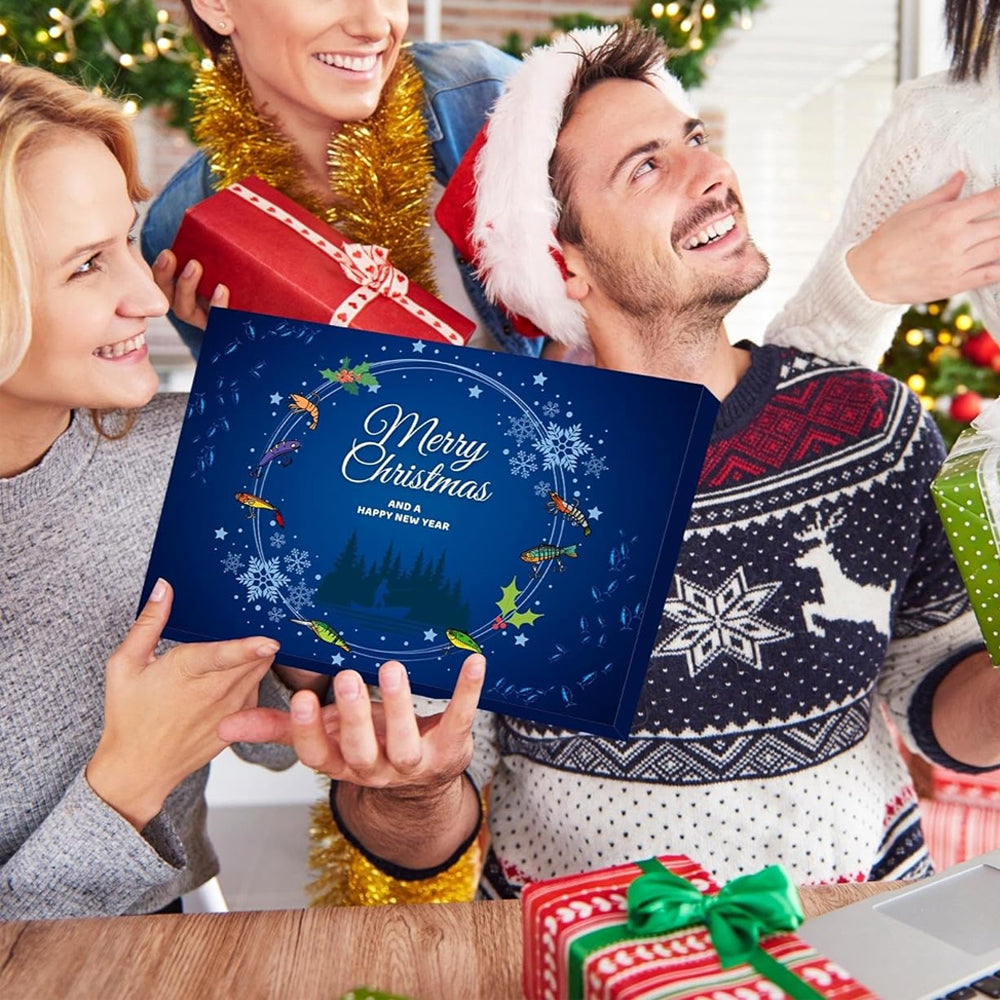 Fishing Lure Advent Calendar Christmas Countdown 24 Days Fishing Baits Set