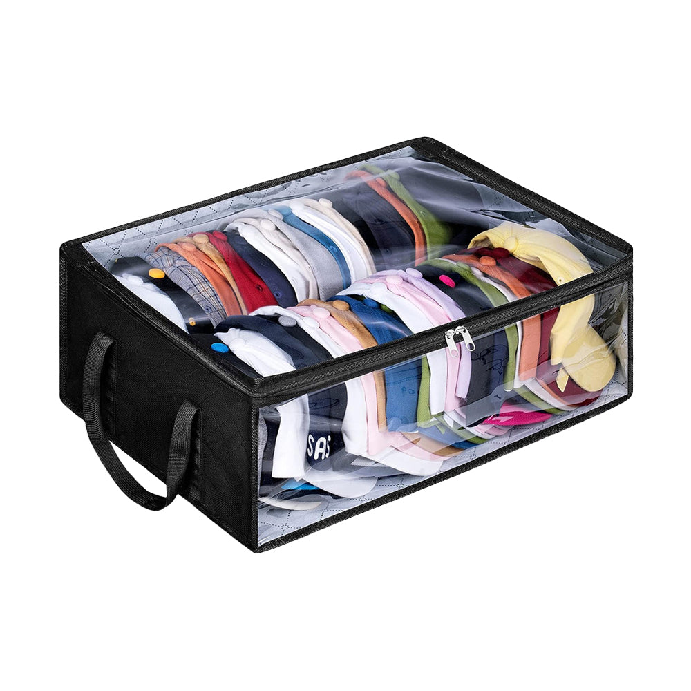 Hat Storage Organizer Baseball Caps Storage Bag Black