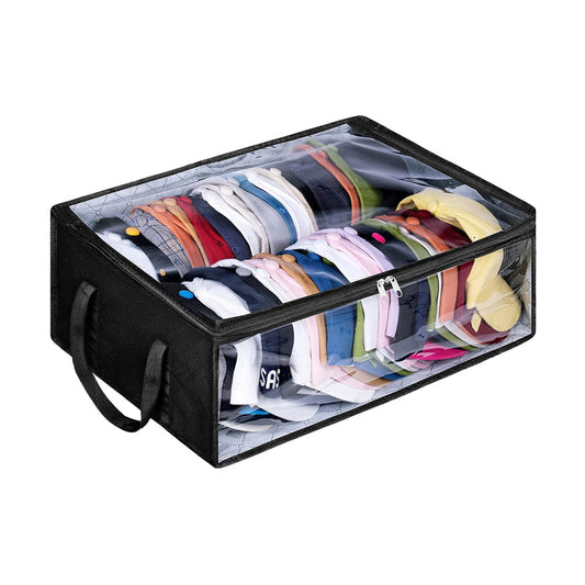 Hat Storage Organizer Baseball Caps Storage Bag Black