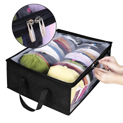 Hat Storage Organizer Baseball Caps Storage Bag Black